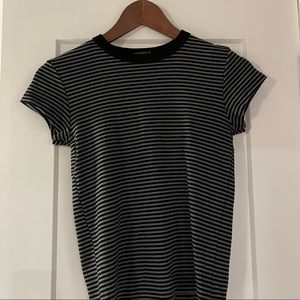 Brandy melville Black striped top